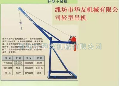 點(diǎn)擊查看詳細(xì)信息<br>標(biāo)題：華友機(jī)械家用小吊機(jī) 閱讀次數(shù)：10112